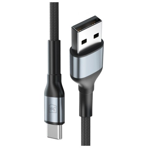 Kabel 3MK Hyper Cable N-SERIES USB-A do USB-C 1m 9V/2A 18W QC 3.0 czarny