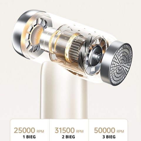 Wielofunkcyjny wiatrak AWEI F40 3w1 3300mAh biały