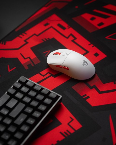 Mysz Marvo NIRO 60, biała, optyczna, 12000DPI, Tri-Mode