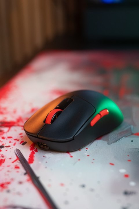 Mysz Marvo NIRO 60, czarna, optyczna, 12000DPI, Tri-Mode