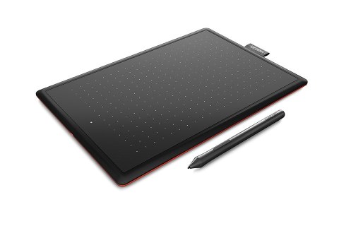 Wacom One by Small tablet graficzny Czarny 2540 lpi 152 x 95 mm USB