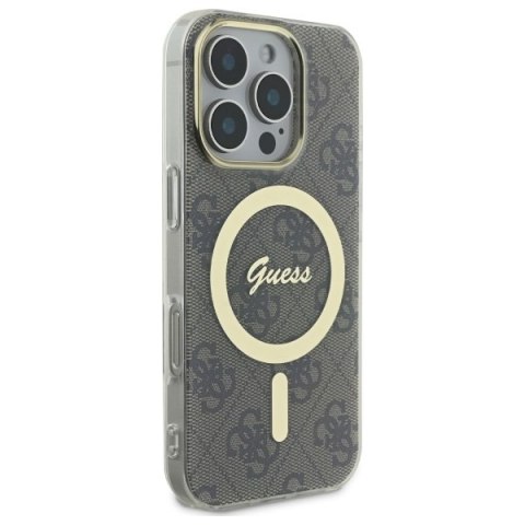 Guess GUHMP16LH4STW iPhone 16 Pro 6.3" brązowy/brown hardcase IML 4G MagSafe