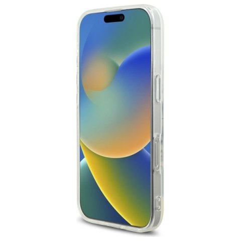 Guess GUHMP16LPFTDTEH iPhone 16 Pro 6.3" biały/white hardcase IML Rhinestones MagSafe