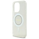 Guess GUHMP16LPFTDTEH iPhone 16 Pro 6.3" biały/white hardcase IML Rhinestones MagSafe