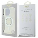 Guess GUHMP16LPFTDTEH iPhone 16 Pro 6.3" biały/white hardcase IML Rhinestones MagSafe