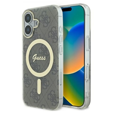 Guess GUHMP16MH4STW iPhone 16 Plus 6.7" brązowy/brown hardcase IML 4G MagSafe