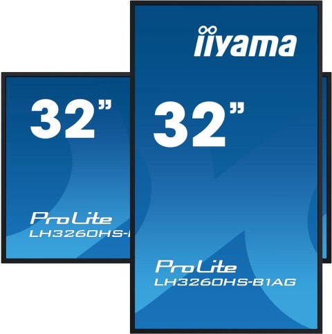 Monitor wielkoformatowy iiyama LH3260HS-B1AG A 80cm (31.5") LED Wi-Fi 500 cd/m2 Full HD Android 11 24/7 Czarna