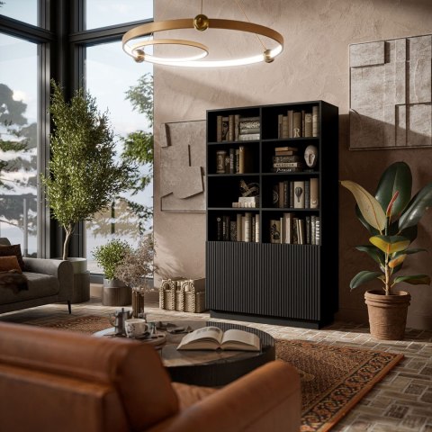 Regał LIVERTI 100x42x171 czarny