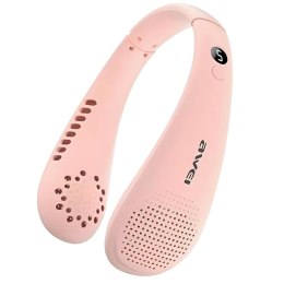 AWEI Wiatrak na szyję F31 1200mAh różowy/pink