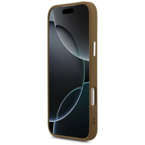 Etui Guess Triangle Logo MagSafe do iPhone 17 Pro Max brązowy
