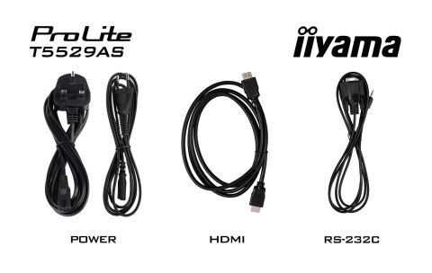 Monitor dotykowy IIYAMA 139cm (55") T5529AS-B1AG 16:9 M-Touch 2xHDMI+UBS-C (Speditionsversand)