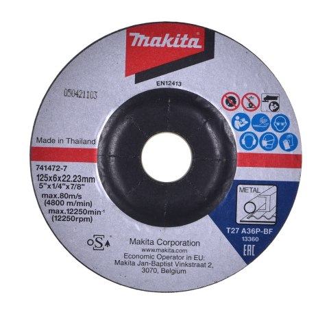 Szlifierka kątowa 125mm 840W 9558HNR MAKITA