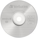 Płyta DVD+R Verbatim 4.7GB 16X 100szt srebrny 43551