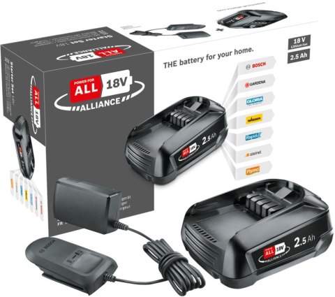 Akumulator BOSCH Zestaw startowy Bosch 18 V 2.5 Ah z ładowarką