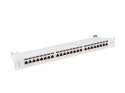 LANBERG PATCH PANEL 24 PORT 1U 19" KAT.7 FTP SZARY PPS7-1024-S