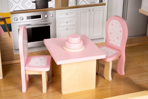 Domek dla lalek duży drewniany 138 cm Rezydencja Maya 28 elementow ECOTOYS