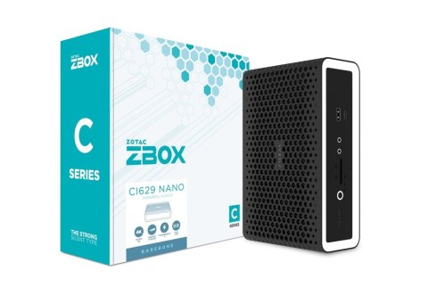 Zotac ZBOX CI629 NANO Wielkość PC 1.8L Czarny, Biały Intel SoC i3-1315U 1,2 GHz