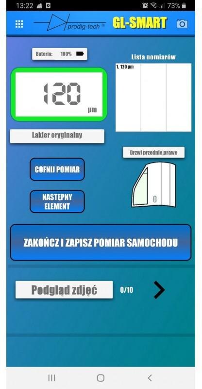 MIERNIK GRUBOŚCI LAKIERU GL-SMART-8