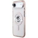 Etui Karl Lagerfeld IML Choupette Sketch Logo MagSafe do iPhone Air różowy
