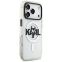 Etui Karl Lagerfeld IML Karl Sketch Logo MagSafe do iPhone 17 Pro przezroczysty