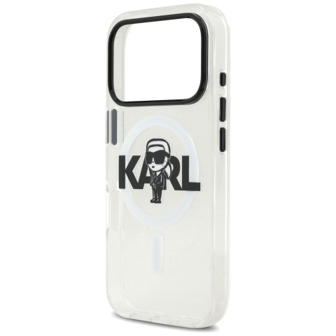 Etui Karl Lagerfeld IML Karl Sketch Logo MagSafe do iPhone 17 Pro przezroczysty