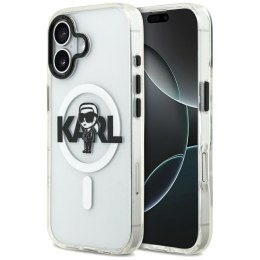 Etui Karl Lagerfeld IML Karl Sketch Logo MagSafe do iPhone 17 przezroczysty