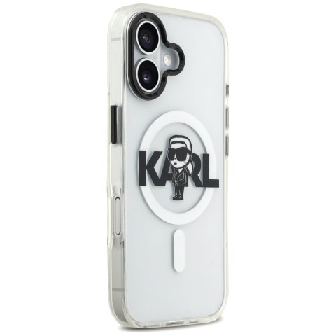 Etui Karl Lagerfeld IML Karl Sketch Logo MagSafe do iPhone 17 przezroczysty