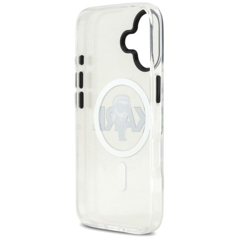 Etui Karl Lagerfeld IML Karl Sketch Logo MagSafe do iPhone 17 przezroczysty