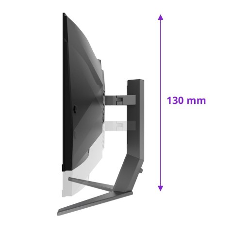 AOC AGON PRO AG346UCD monitor komputerowy 86,4 cm (34") 3440 x 1440 px Wide Quad HD QD-OLED Czarny, Szary