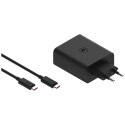 Ładowarka sieciowa Motorola TurboPower 125W Dual 2x USB-C z kablem USB-C 1m czarny