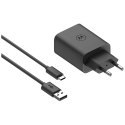 Ładowarka sieciowa Motorola TurboPower 33W USB-A z kablem USB-A do USB-C 1m czarny