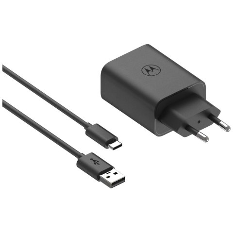Ładowarka sieciowa Motorola TurboPower 33W USB-A z kablem USB-A do USB-C 1m czarny