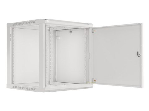 SZAFA INSTALACYJNA RACK WISZĄCA 19" 12U 600X600 SZARA DRZWI METALOWE (FLAT PACK)