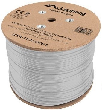 Lanberg LCS7L-11CU-0305-S kabel sieciowy Biały 305 m Cat7 S/FTP (S-STP)