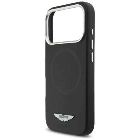 Etui Aston Martin HC FW Logo MagSafe do iPhone 17 Pro czarny