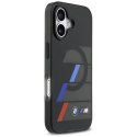 Etui BMW M IML Metal Buttons Tricolor Lines MagSafe do iPhone 17 czarny