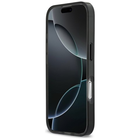 Etui BMW M IML Metal Buttons Tricolor Lines MagSafe do iPhone 17 czarny