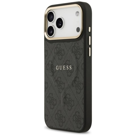 Etui Guess 4G PU Classic Logo MagSafe do iPhone 17 Pro Max czarny