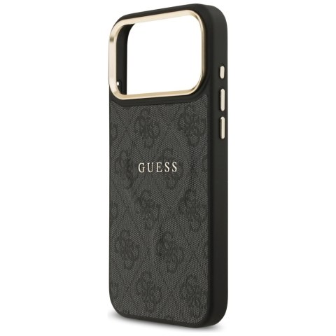 Etui Guess 4G PU Classic Logo MagSafe do iPhone 17 Pro Max czarny