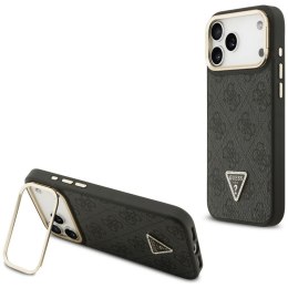 Etui Guess 4G PU Triangle Logo & Stand Camera Magsafe do iPhone 17 Pro Max czarny