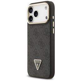 Etui Guess 4G PU Triangle Logo & Stand Camera Magsafe do iPhone 17 Pro Max czarny