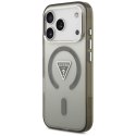 Etui Guess IML Gradient Triangle Logo MagSafe do iPhone 17 Pro khaki