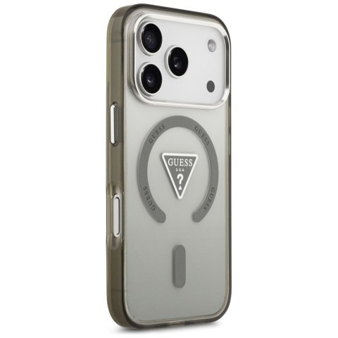 Etui Guess IML Gradient Triangle Logo MagSafe do iPhone 17 Pro khaki