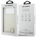 Etui Karl Lagerfeld FW Stamped Karl MagSafe do iPhone 17 Pro Max beżowy