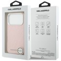 Etui Karl Lagerfeld FW Stamped Karl MagSafe do iPhone 17 Pro różowy