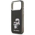 Etui Karl Lagerfeld IML Aquarelle Karl & Choupette & Logo MagSafe do iPhone 17 Pro czarny