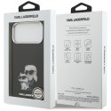 Etui Karl Lagerfeld IML Aquarelle Karl & Choupette & Logo MagSafe do iPhone 17 Pro czarny