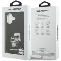 Etui Karl Lagerfeld IML Aquarelle Karl & Choupette & Logo MagSafe do iPhone 17 czarny