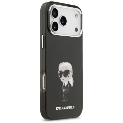Etui Karl Lagerfeld IML Aquarelle Karl & Logo MagSafe do iPhone 17 Pro Max czarny