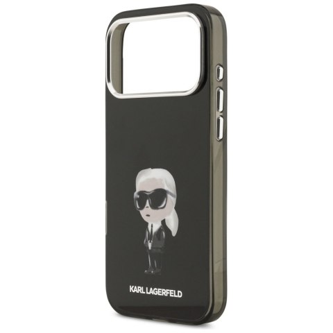 Etui Karl Lagerfeld IML Aquarelle Karl & Logo MagSafe do iPhone 17 Pro Max czarny